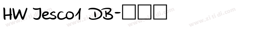 HW Jesco1 DB字体转换